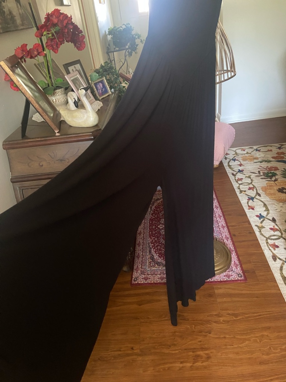 American Eagle Outfitters Black Wide-Leg Jumpsuit - Picture 2 of 3